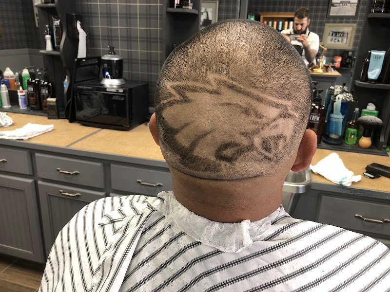 Custom shaved eagle design